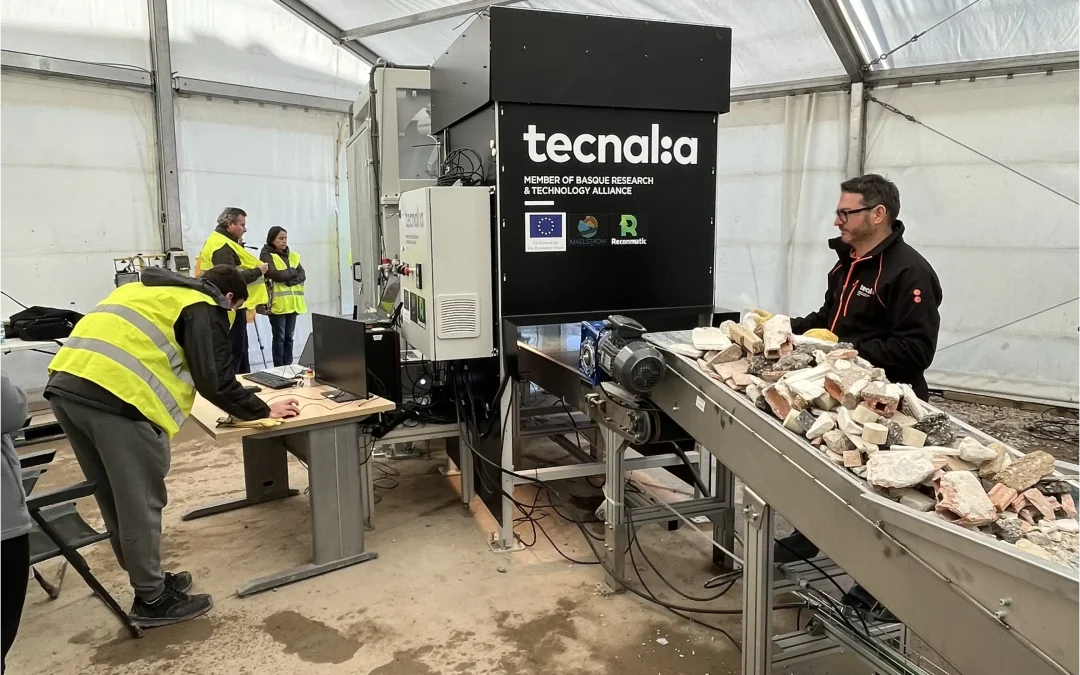 Prueba de clasificación robotizada en la planta de RECSO dentro del proyecto europeo RECONMATIC